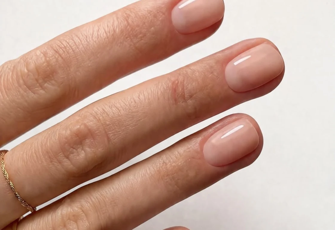 Manicure simples, unha tratada e acabamento natural